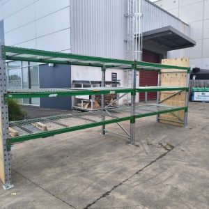 Used Pallet Racking With Wire mesh shelf (Extra Deep)